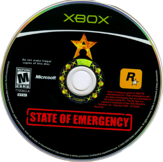 State of Emergency (USA) Game Disc